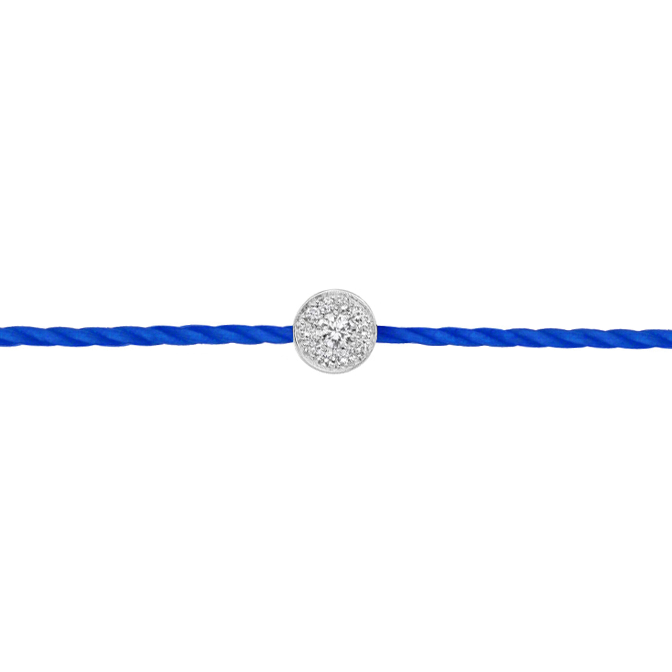 Bracelet diamants sur fil cordon de couleur pour femme est un bijou tendance abordable, accessible et pas cher made in France, prisé par les stars et les célébrités, à superposer ou à accumuler et un cadeau d'anniversaire, d'amour ou d'amitié idéal.